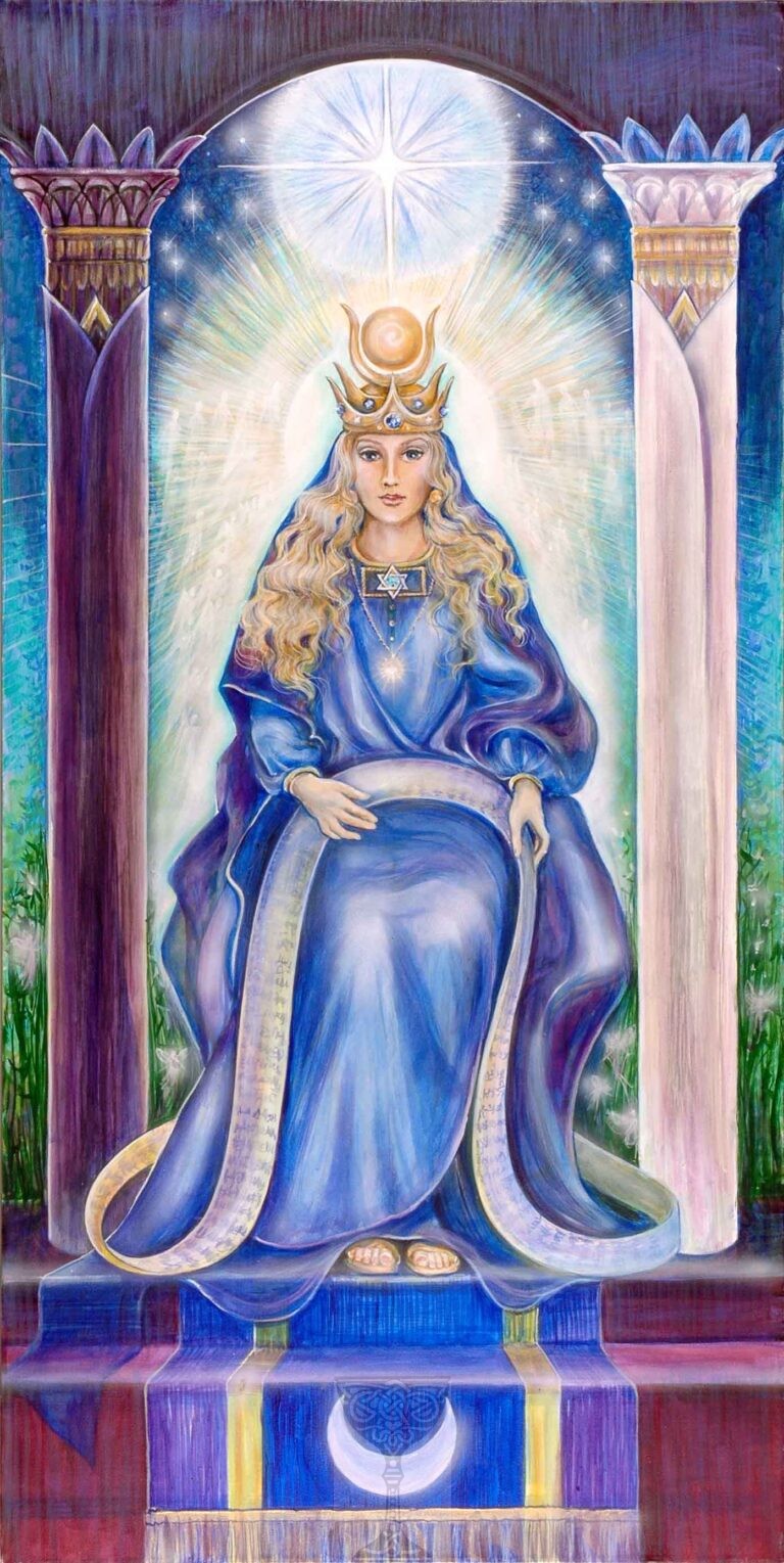 Original hand painted artwork of High Priestess