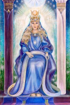 Original hand painted artwork of High Priestess