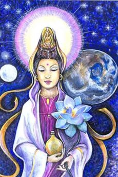 Original hand painted artwork of Quan Yin